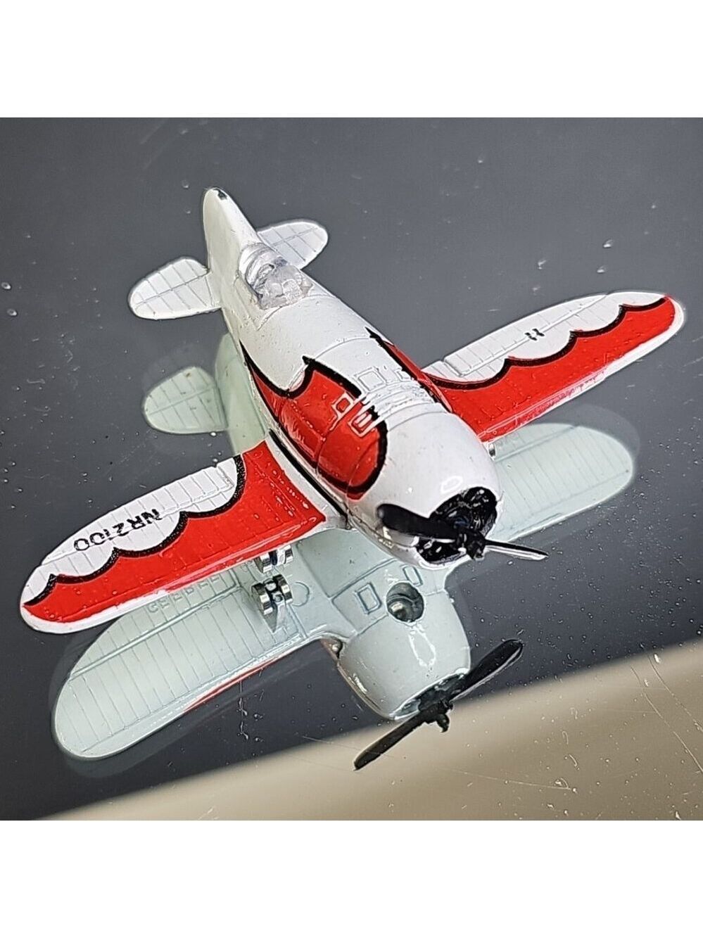Vintage Gee Bee A135 Zee Toys Dyna Flites Red NR2100 Diecast Plane Good